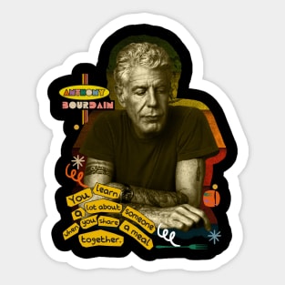 anthony bourdain Sticker